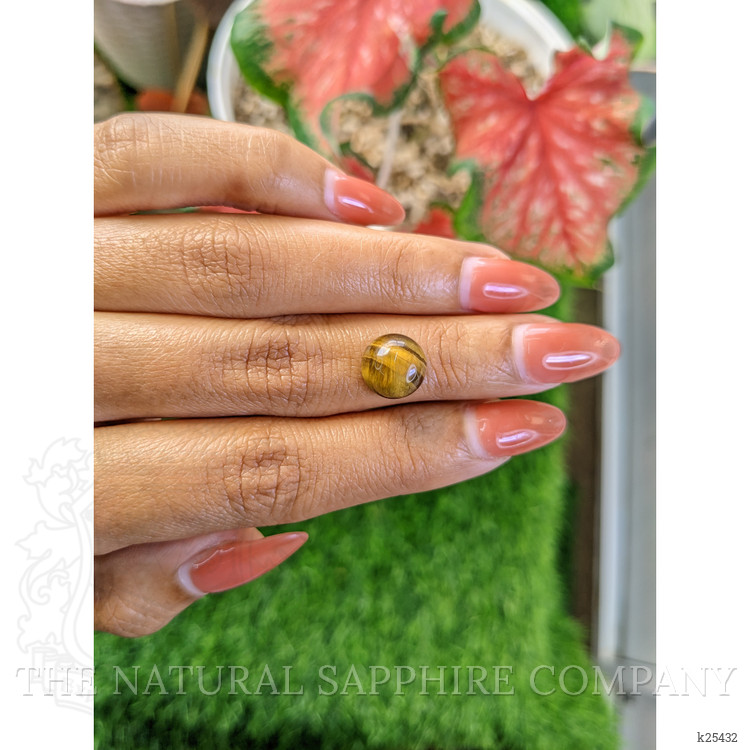 4.31 Ct. Cabochon Tiger's Eye from Ceylon (Sri Lanka)