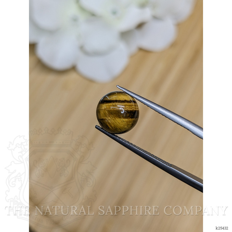 4.31 Ct. Cabochon Tiger's Eye from Ceylon (Sri Lanka)