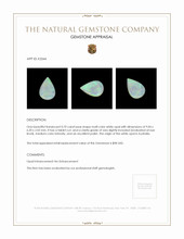 0.70 Ct. White Opal from Australia Appraisal