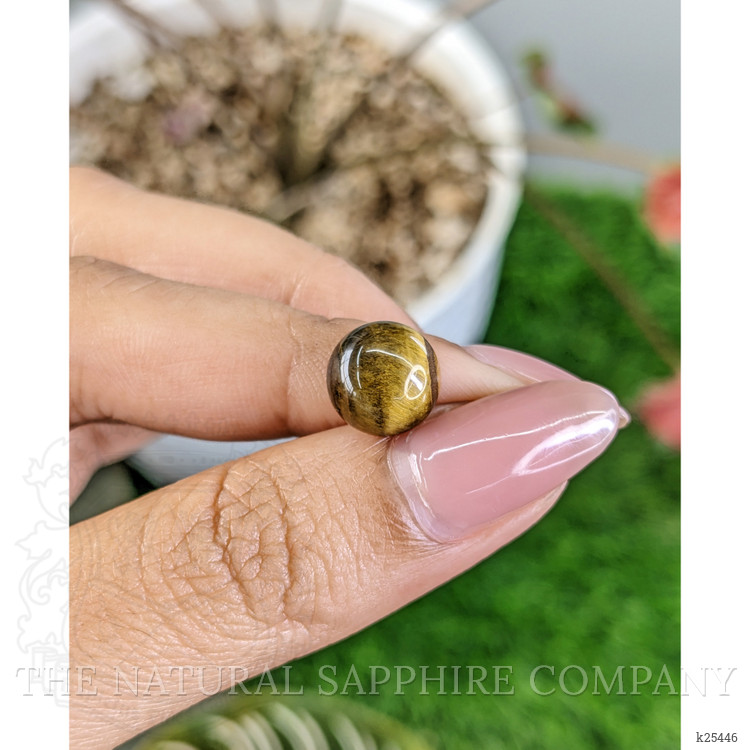 4.24 Ct. Cabochon Tiger's Eye from Ceylon (Sri Lanka)