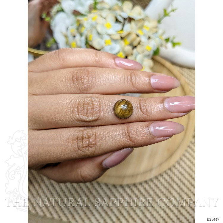 4.24 Ct. Cabochon Tiger's Eye from Ceylon (Sri Lanka)