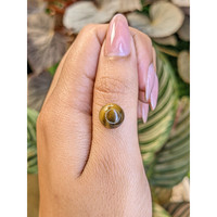 4.22 Ct. Cabochon Tiger's Eye from Ceylon (Sri Lanka) Life Style