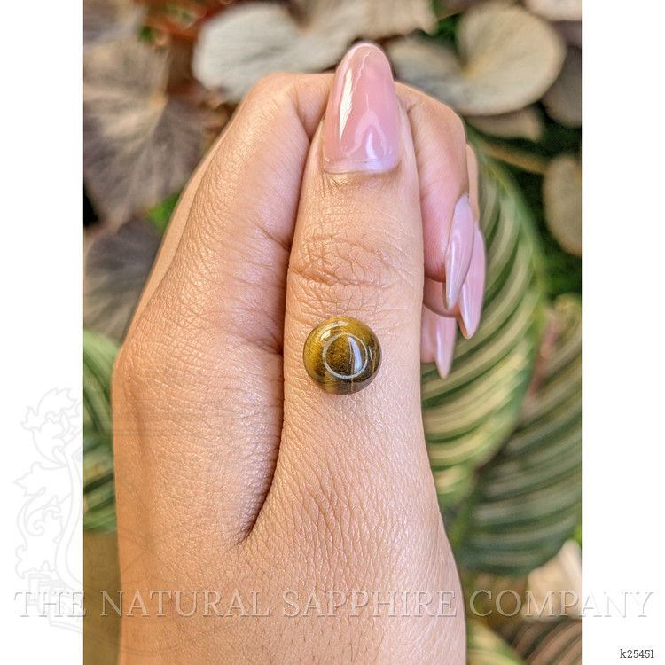 4.22 Ct. Cabochon Tiger's Eye from Ceylon (Sri Lanka)