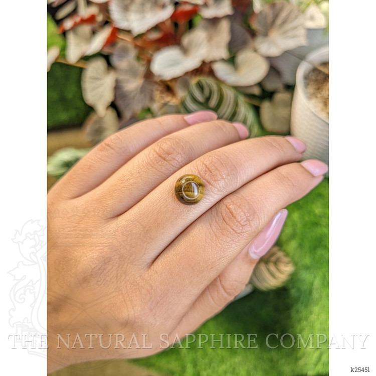 4.22 Ct. Cabochon Tiger's Eye from Ceylon (Sri Lanka)