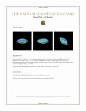 3.30 Ct. Multi Color Crystal Opal (Jelly Opal) from Australia Appraisal