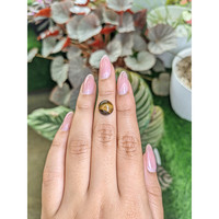 4.63 Ct. Cabochon Tiger's Eye from Ceylon (Sri Lanka) Life Style
