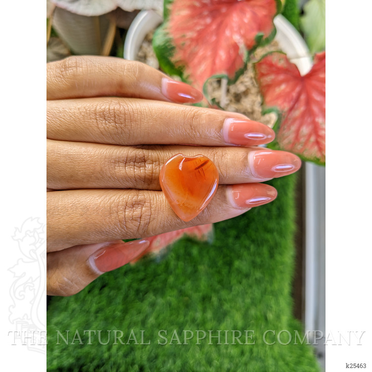 19.48 Ct. Orange Cabochon Agate from Madagascar