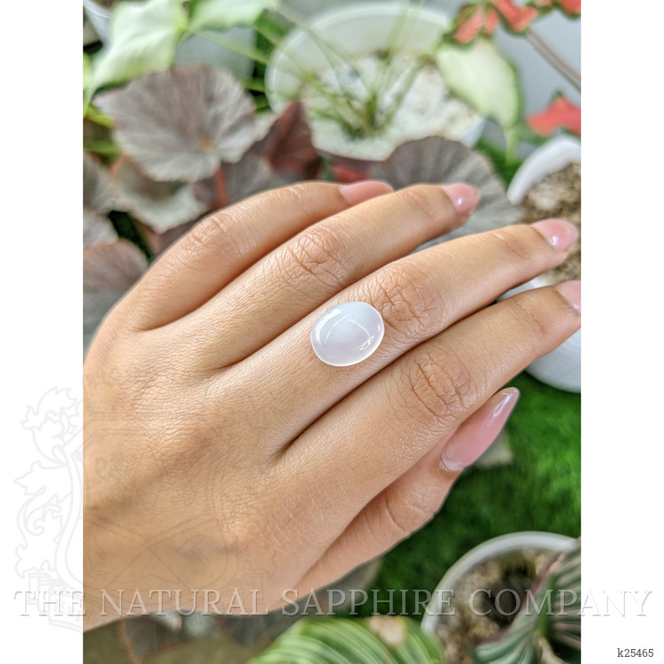 6.05 Ct. Blue Flash Cabochon Moonstone from Madagascar
