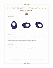 46.61 Ct. Lapis from Afghanistan Appraisal