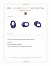 45.59 Ct. Lapis from Afghanistan Appraisal