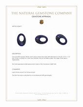48.86 Ct. Lapis from Afghanistan Appraisal