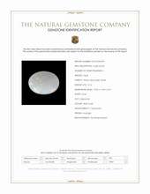 3.76 Ct. Multi Color Cabochon White Opal (Light Opal) from Australia Scan Report