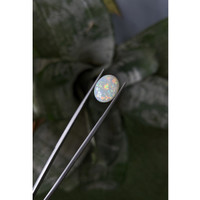 3.76 Ct. Multi Color Cabochon White Opal from Australia Life Style