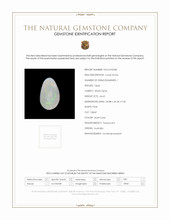 46.62 Ct. White Opal from Australia Scan Report