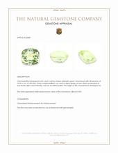 6.02 Ct. Yellowish Green Chrysoberyl from Madagascar Appraisal