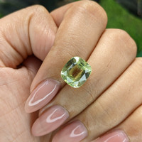 6.02 Ct. Green Chrysoberyl from Madagascar Life Style