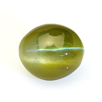 1.48 Ct. Yellowish Green Cabochon Chrysoberyl from Tanzania Video