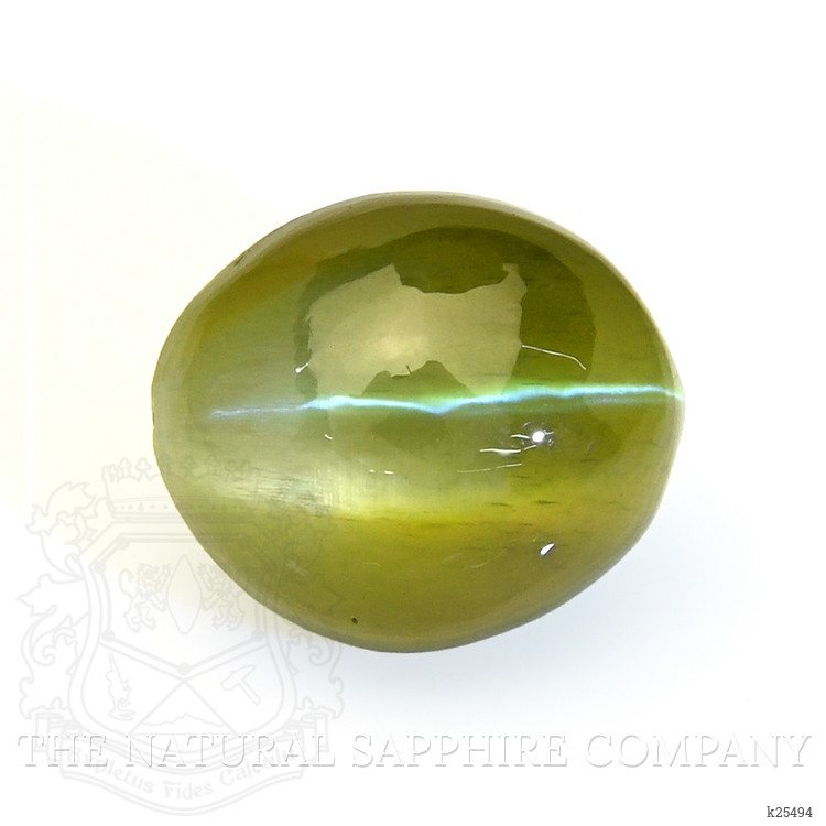 1.48 Ct. Yellowish Green Cabochon Chrysoberyl from Tanzania