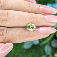 1.62 Ct. Yellowish Green Chrysoberyl from Tanzania Life Style