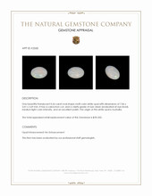 0.56 Ct. Cabochon White Opal from Australia Appraisal