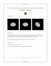 0.56 Ct. Cabochon White Opal from Australia Appraisal