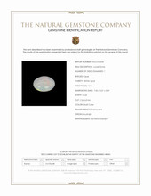 0.56 Ct. Multi Color Cabochon White Opal from Australia Scan Report