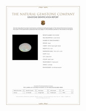 0.56 Ct. Multi Color Cabochon White Opal (Light Opal) from Australia Scan Report