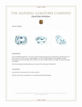 1.39 Ct. Greenish Blue Aquamarine from Tanzania Appraisal