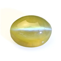 0.93 Ct. Yellowish Green Cabochon Chrysoberyl from Tanzania Video