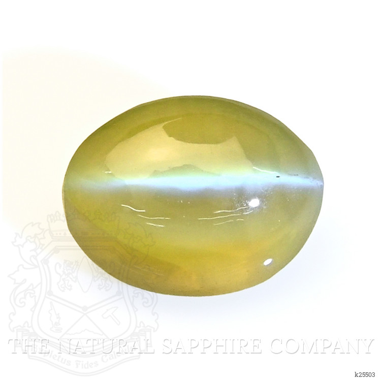 0.93 Ct. Yellowish Green Cabochon Chrysoberyl from Tanzania