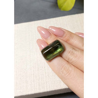 48.18 Ct. Green Cabochon Tourmaline from Brazil Life Style
