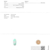 34.75 Ct. Multi Color Cabochon White Opal from Australia Scan Report