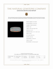 34.75 Ct. Multi Color Cabochon White Opal (Light Opal) from Australia Scan Report