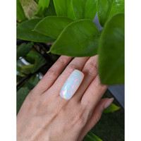 34.75 Ct. Multi Color Cabochon White Opal from Australia Life Style