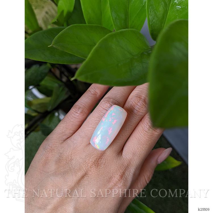 34.75 Ct. Multi Color Cabochon White Opal from Australia