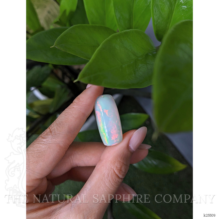 34.75 Ct. Multi Color Cabochon White Opal from Australia