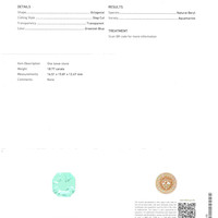 18.77 Ct. Greenish Blue Aquamarine from Brazil Scan Report