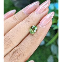 2.03 Ct. Green Grossular Garnet from Tanzania Life Style