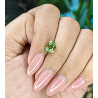 2.03 Ct. Green Grossular Garnet from Tanzania Life Style