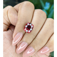 4.98 Ct. Pinkish Red Malaya Garnet from Tanzania Life Style