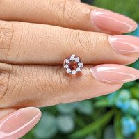 2.02 Ct. Orangish Brown Malaya Garnet from Tanzania Life Style