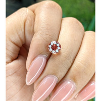 2.02 Ct. Orangish Brown Malaya Garnet from Tanzania Life Style