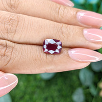 3.49 Ct. Purplish Pink Garnet from Tanzania Life Style
