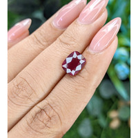 3.49 Ct. Purplish Pink Garnet from Tanzania Life Style
