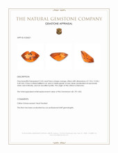 2.43 Ct. Orange Citrine Appraisal