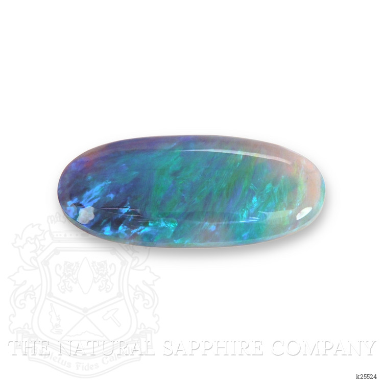 1.79 Ct. Multi Color Cabochon Semi-Black Opal from Australia