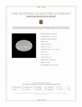 2.63 Ct. Multi Color Cabochon White Opal from Australia Scan Report