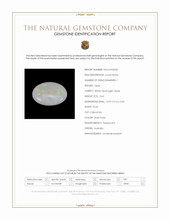 2.63 Ct. Multi Color Cabochon White Opal (Light Opal) from Australia Scan Report