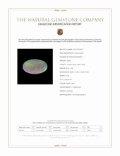 2.62 Ct. Multi Color Cabochon Crystal Opal (Jelly Opal) from Australia Scan Report