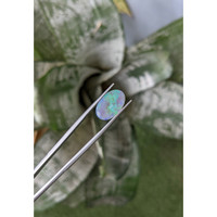 2.62 Ct. Multi Color Cabochon Semi-Black Opal from Australia Life Style
